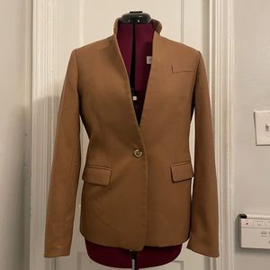 J Crew Regent Blazer, Camel size 8 with flaws